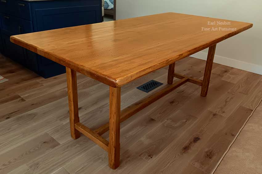 rustic dining table